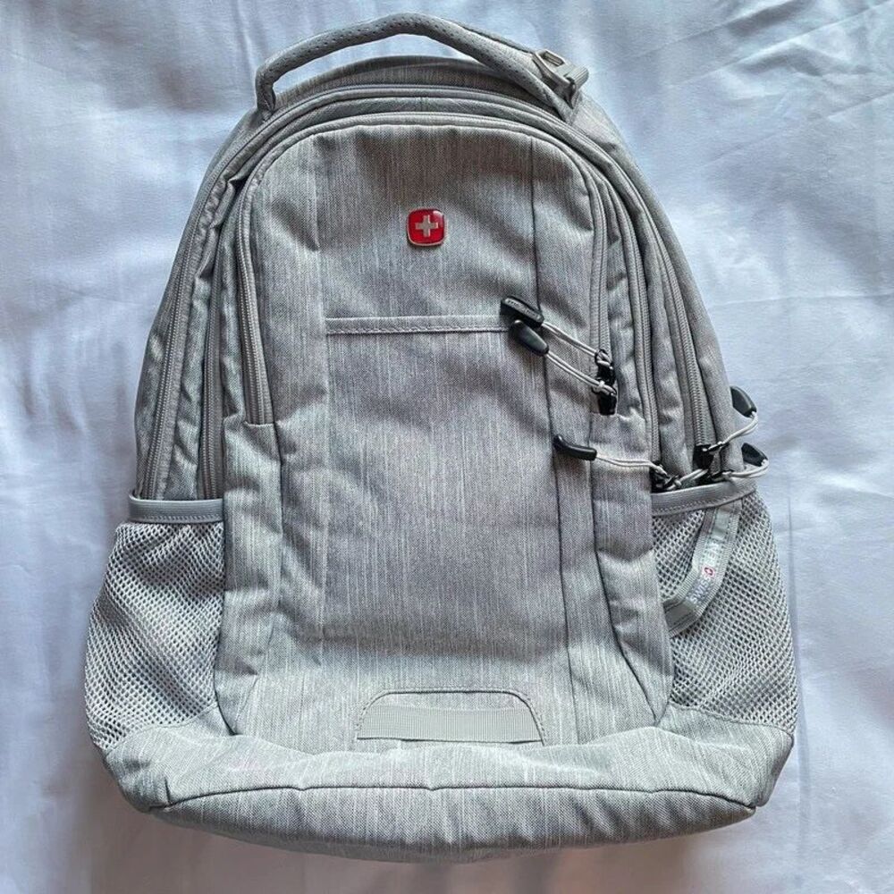 SwissGear Cecil 5505 Laptop Backpack, Light Grey, 18-Inch